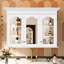 Armoire de rangement de salle de bain de style moderne de 40 po avec miroir - amplement d'espace pour les articles de toilette et les articles essentiels