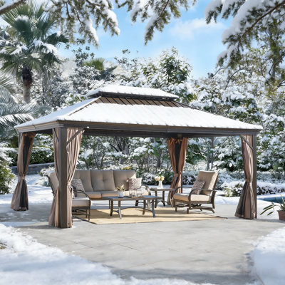 Patio 12Ft X 16Ft Hardtop Aluminum Gazebo