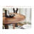 Walnut Round Solid Wood Dining table-1957410877
