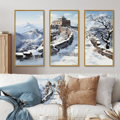 Grande muraille de Chine en hiver 2 - Art mural Chine