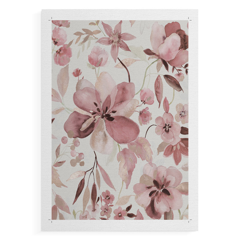 Shimmering Blush I - impression sur toile seulement - non encadrée, H 18 po x l 12 po