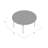 60 in. L Plastic / Acrylic Circular Banquet Table-102335172