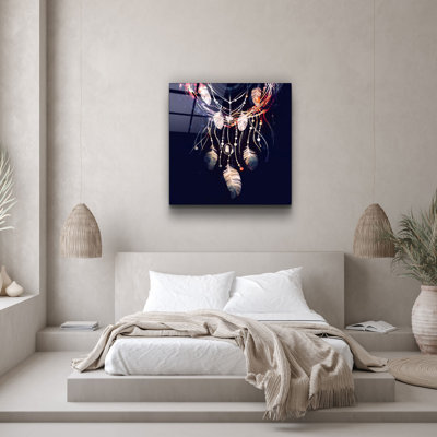 Elegant Decorative Tempered Glass Painting, 40 x 40 Inches | 100% Tempered Glass, Thickness: 0.16 Inches | UV Printing for Vibrant Colors & Durability | Perfect for Home Decor & Art Enthusiasts