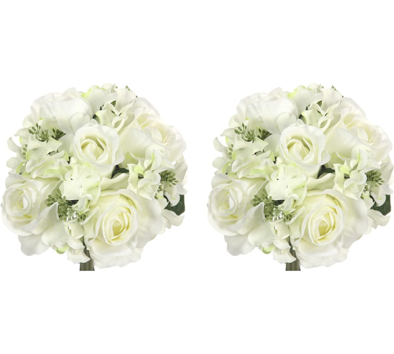 Hydrangea Arrangement, Cream/Green