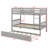 Detachable Wood Bunk Bed With Trundle, Converts To Two Beds, Space-Saving Design-1699227284