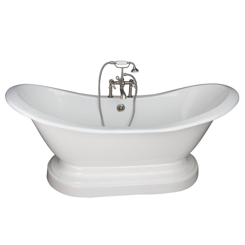 Baignoire de trempage piédestal de 71 po x 31 po Marshall