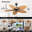 Ventilateur de plafond 52 pouces Tropical