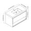 Ensemble de meuble-lavabo de salle de bain simple fixé au mur 36 po Pierceton-173540040