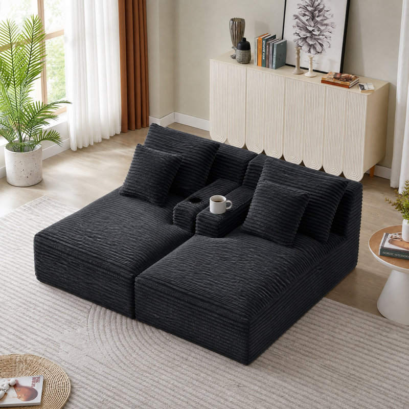 Upholstered Sofa, DARK GREY