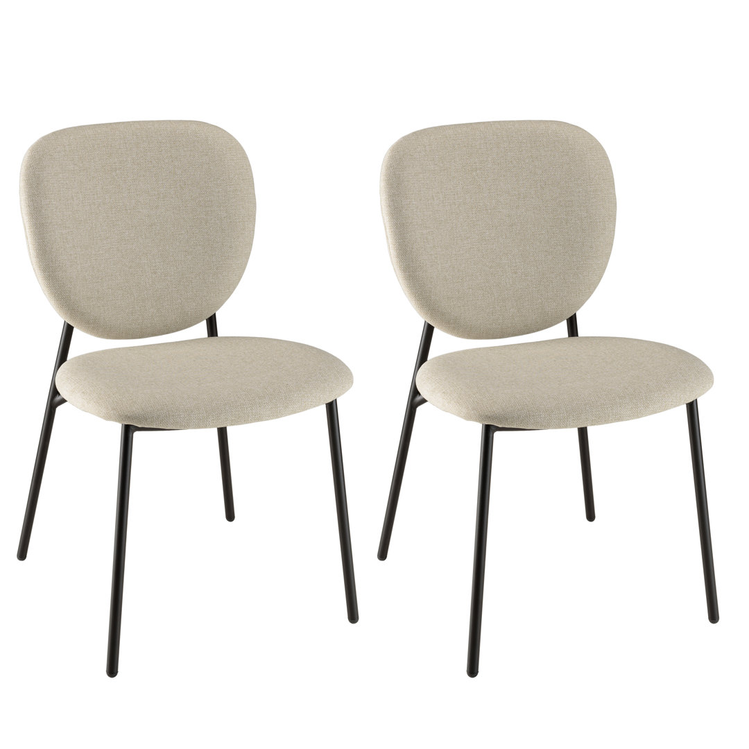 Luanna 46cm H Polyester Upholstered Side Chair