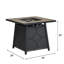 Table de foyer d'extérieur de 28 pouces, 40 000 pieds, allumage automatique, gaz propane, housse imperméable, texture unique, utilisation extérieure,-71254267-71254266