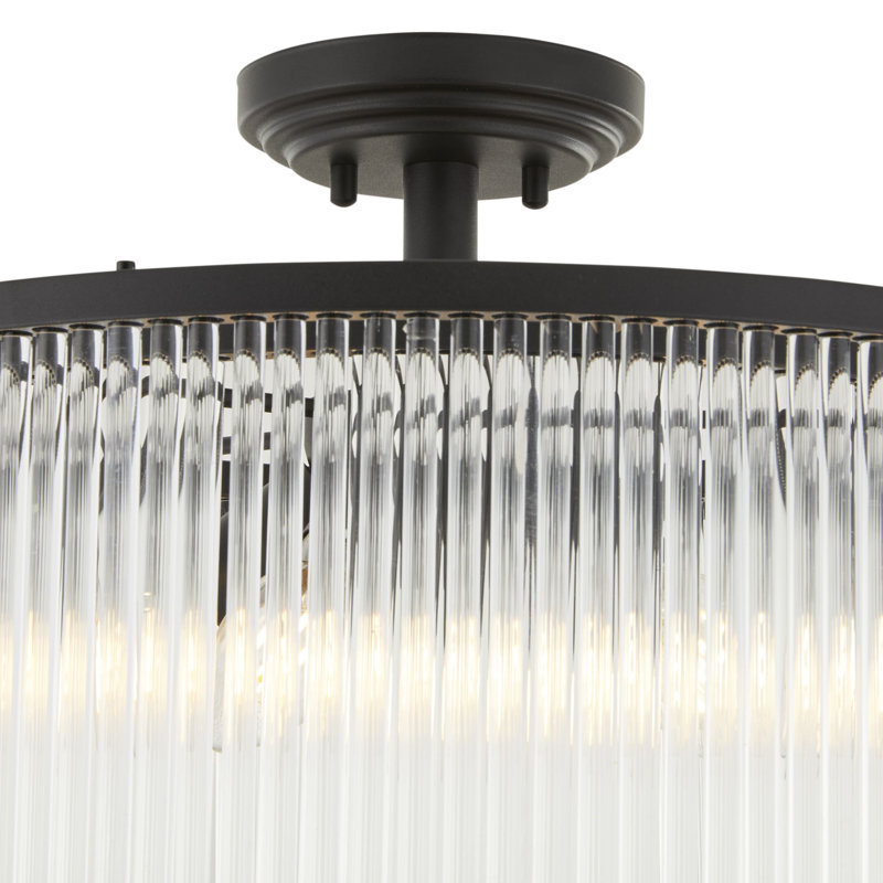 Tessa, Black, 12.6" H x 12.6" W x 16.3" D, 5 Lights