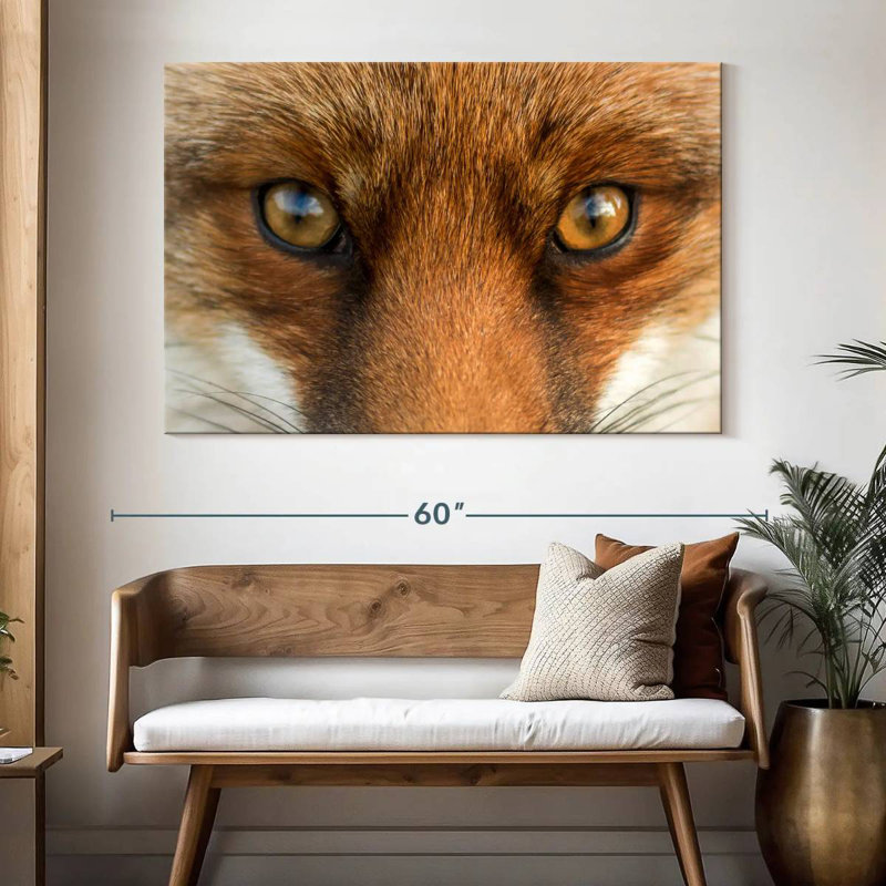 Amber Eyed Fox, 34" H x 51" W