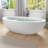 Lusso 75.5'' x 40.5'' Soaking Solid Surface Bathtub