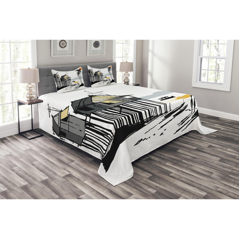 Coastal Coverlet, Queen Coverlet + 2 Shams