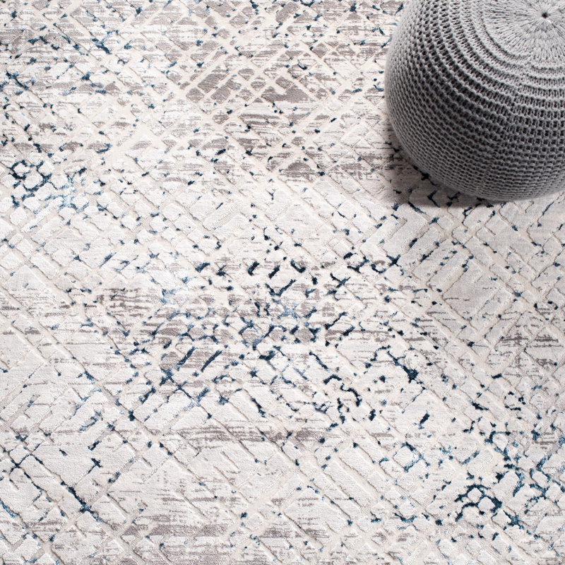 Clayton Performance Abstract Rug, Square 6'7"