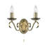 Barney 2-Light Dimmable Twin Pack Candle Wall Light-2124030043