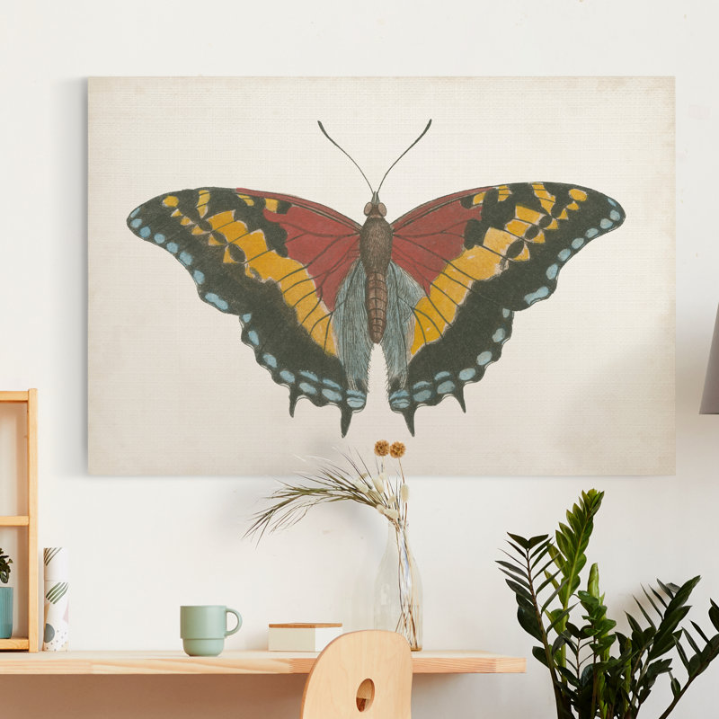 « Beautiful Butterfly IV », reproduction d’art sur toile tendue, H 48 po x l 32 po x P 1 po