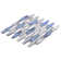 Blue Metal Aluminum Hexagon Mosaic Sheet Tile By Modket