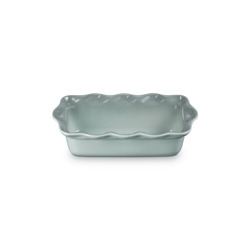 Le Creuset Stoneware Heritage Fluted Loaf Pan, 9 In., Artichaut, Green