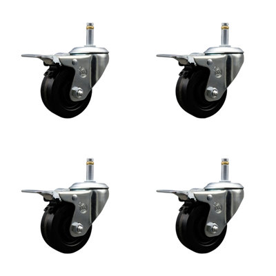 Swivel Grip Ring Stem Caster