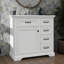 Meuble-lavabo de 36 pouces avec lavabo, lavabo en céramique et 2 tiroirs basculants