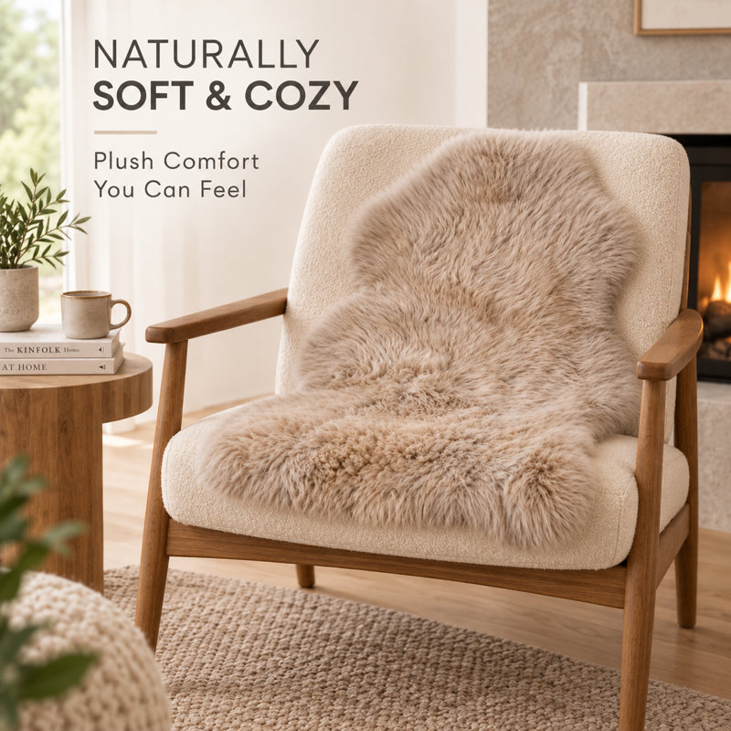 Wiltz Sheepskin Animal Print Indoor Rug, Novelty 2' x 3'
