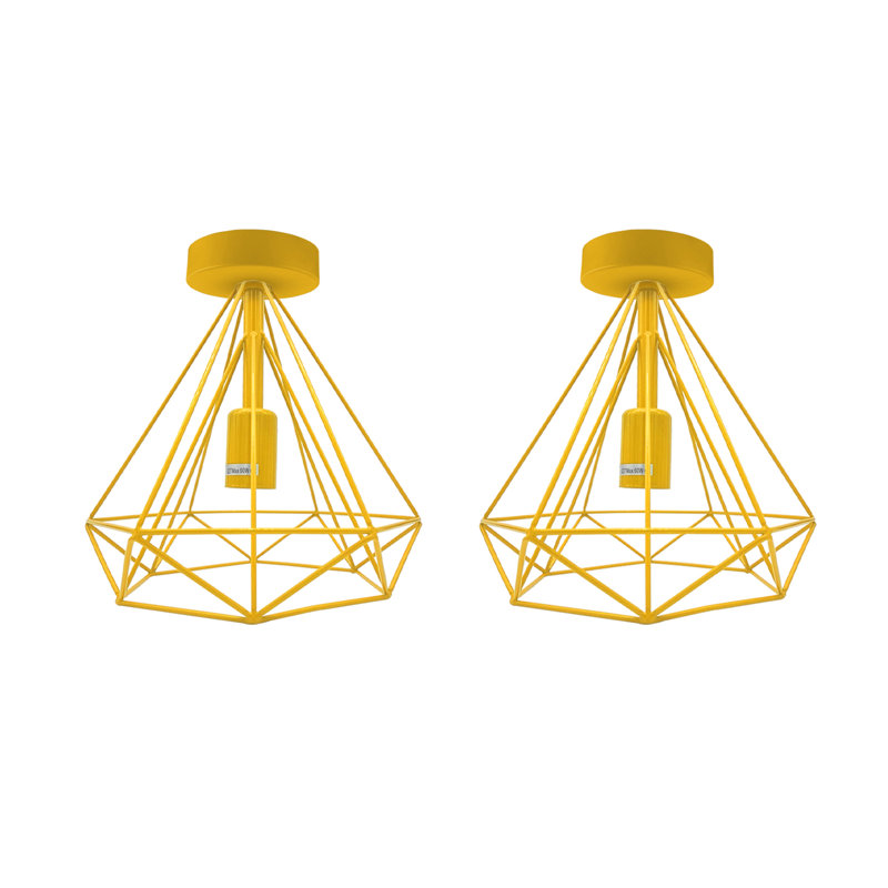Alissah Flush Mount, Yellow