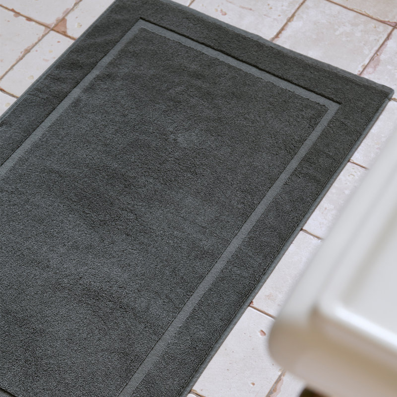 Renaissance Towelling Bath Mat, Ash Grey
