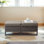 Repose-pieds de patio extérieur en osier avec coussin Ingvald (ensemble de 2)