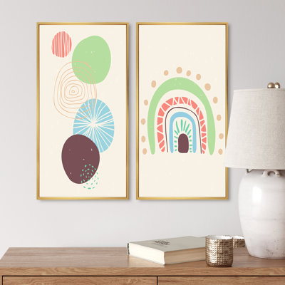 Primitive Abstract Retro Designs II - ensemble de 2 reproductions