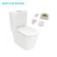 Toilette moderne carrée à une chasse 1,1 / 1,6 GPF avec siège confort moderne