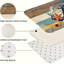 Tapis de cuisine nautique ancre, ensemble de 2 tapis côtiers pour la cuisine et la salle de bain