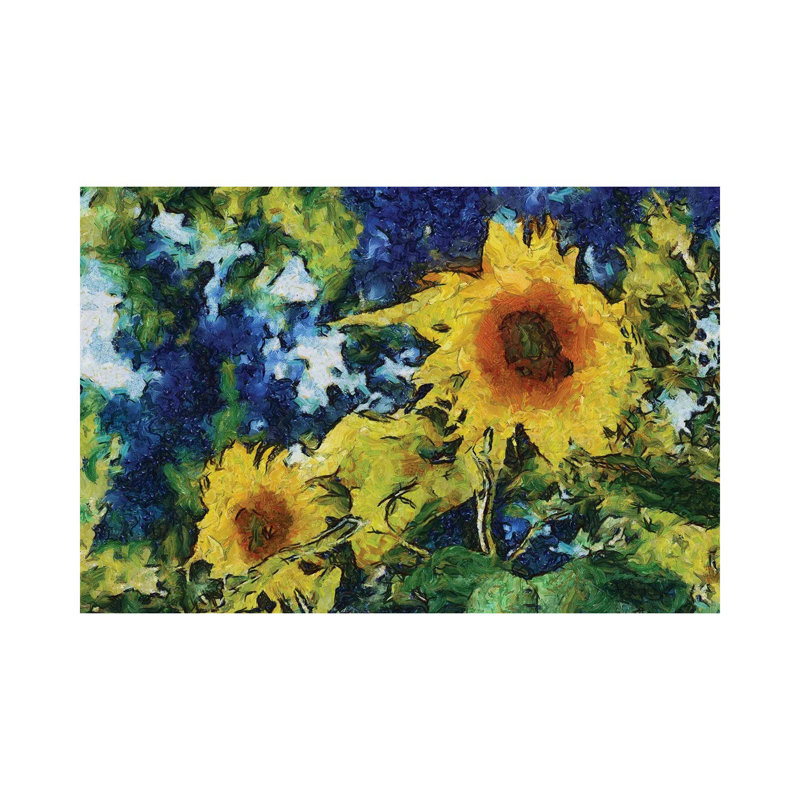 Sunflowers 1 Piece Wrapped Canvas Painting, 20.32 cm H x 30.48 cm W