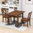 Rainar 3 - Piece Extendable Dining Set with Drop Leaf, 2 Chairs for Small Places-892956642