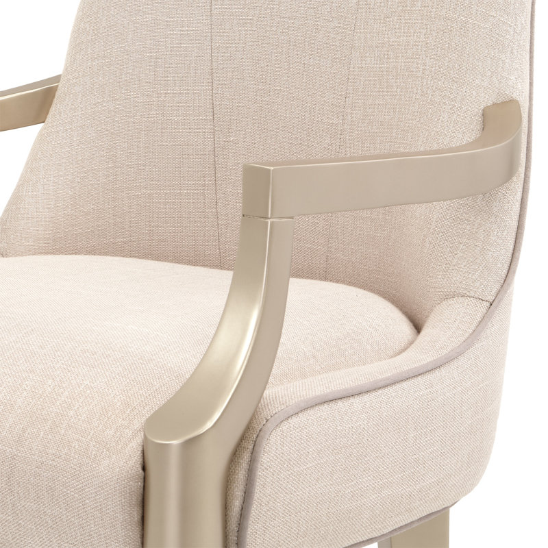 Malibu Crest Upholstered Arm Chair, Chardonnay