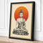 Buddha in Meditation Japandi - Wrapped Canvas-1153184595-1153184604