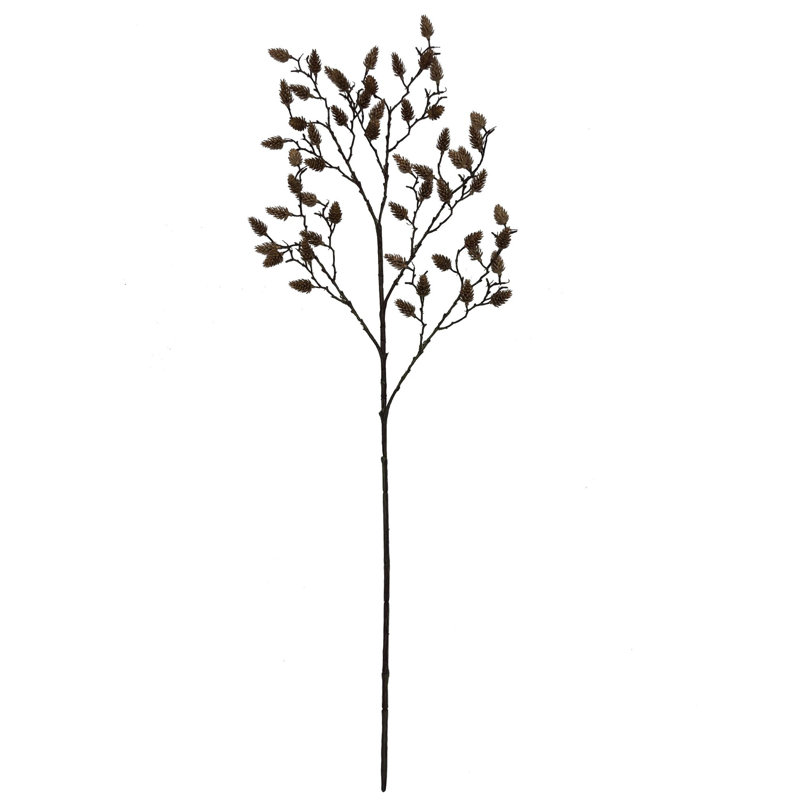 6 pièces pomme de pin artificielle 35 po - Tige décorative rustique