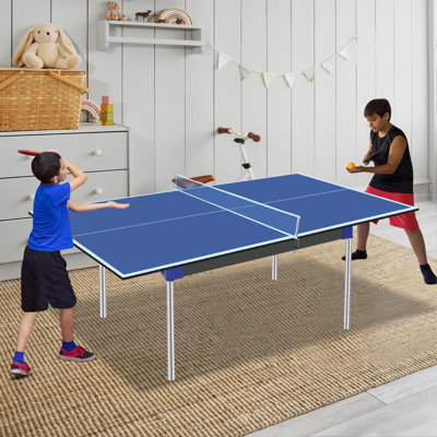 6*3Ft Mid-Size Ping Pong Conversion Top Foldable & Portable Table Tennis Table Top For Indoor Games