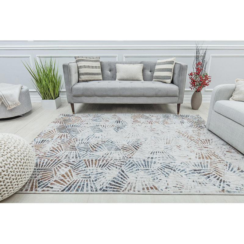 Tapis gris Celestia, Rectangle 5 pi 3 po x 7 pi