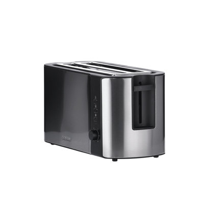 Automatik-Langschlitz Toaster AT 2590, 1.400 W, Edelstahl-Gehäuse, mit Brotscheibenzentrierung