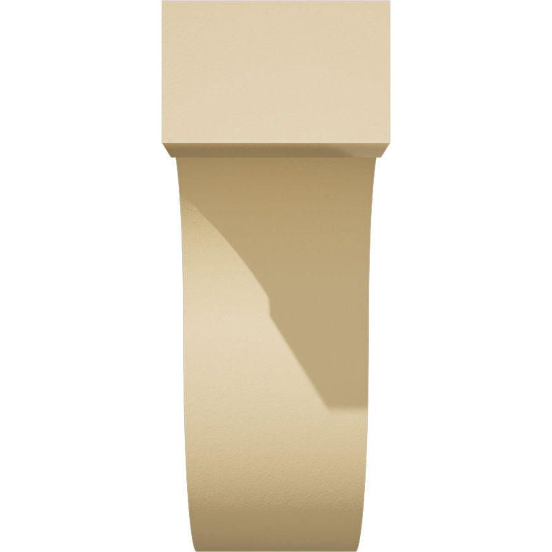Corbeau en uréthane Del Monte Signature, brun clair apprêté, H 10 po x l 3,5 po x P 10 po