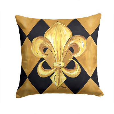 Fleur De Lis New Orleans Indoor/Outdoor Throw Pillow