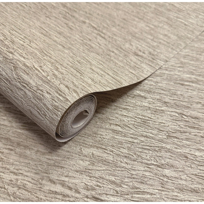 Papier peint texturé horizontal non tissé 57 pi. Pi., Beige