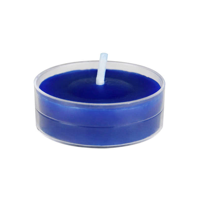 Bougie photophore sans parfum, Bleu, Ensemble de 600