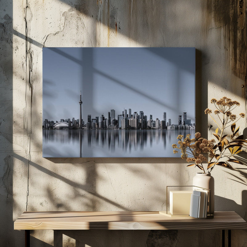 Toronto, horizon, art mural, Ne s’applique pas, H 21 po x l 17 po, Impression sans cadre