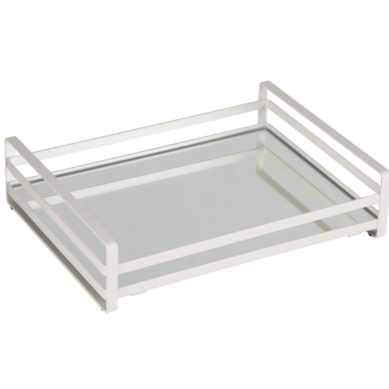 Plateau de meuble-lavabo à rail plat câblé Pittenger, H 2,7 po x L 11,4 po x P 8,6 po