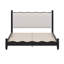 Wood Platform Bed With Upholstered Headboard-965774981-965774980