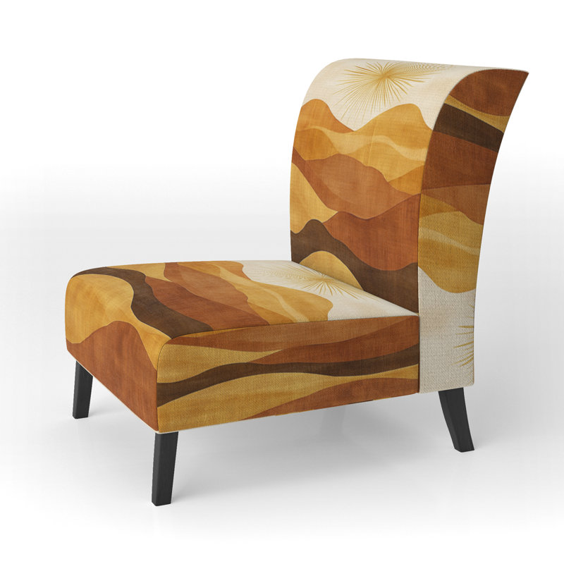 Fauteuil de chambre rembourré Desert, Slipper Armless