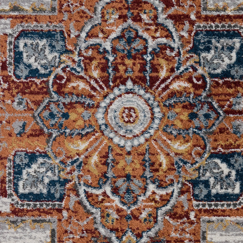 Tapis à motif de velours à poil court Alice, Rectangle 2 pi x 3 pi